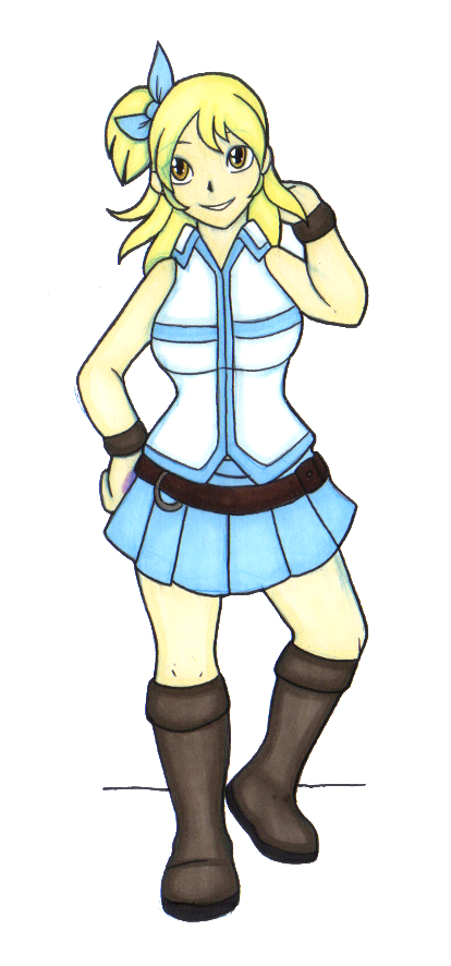 (ivanks) Lucy Heartfilia Anthro Dragoness TF {7}