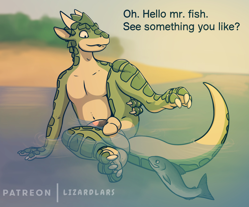(lizardlars) Spitey and fish {6}