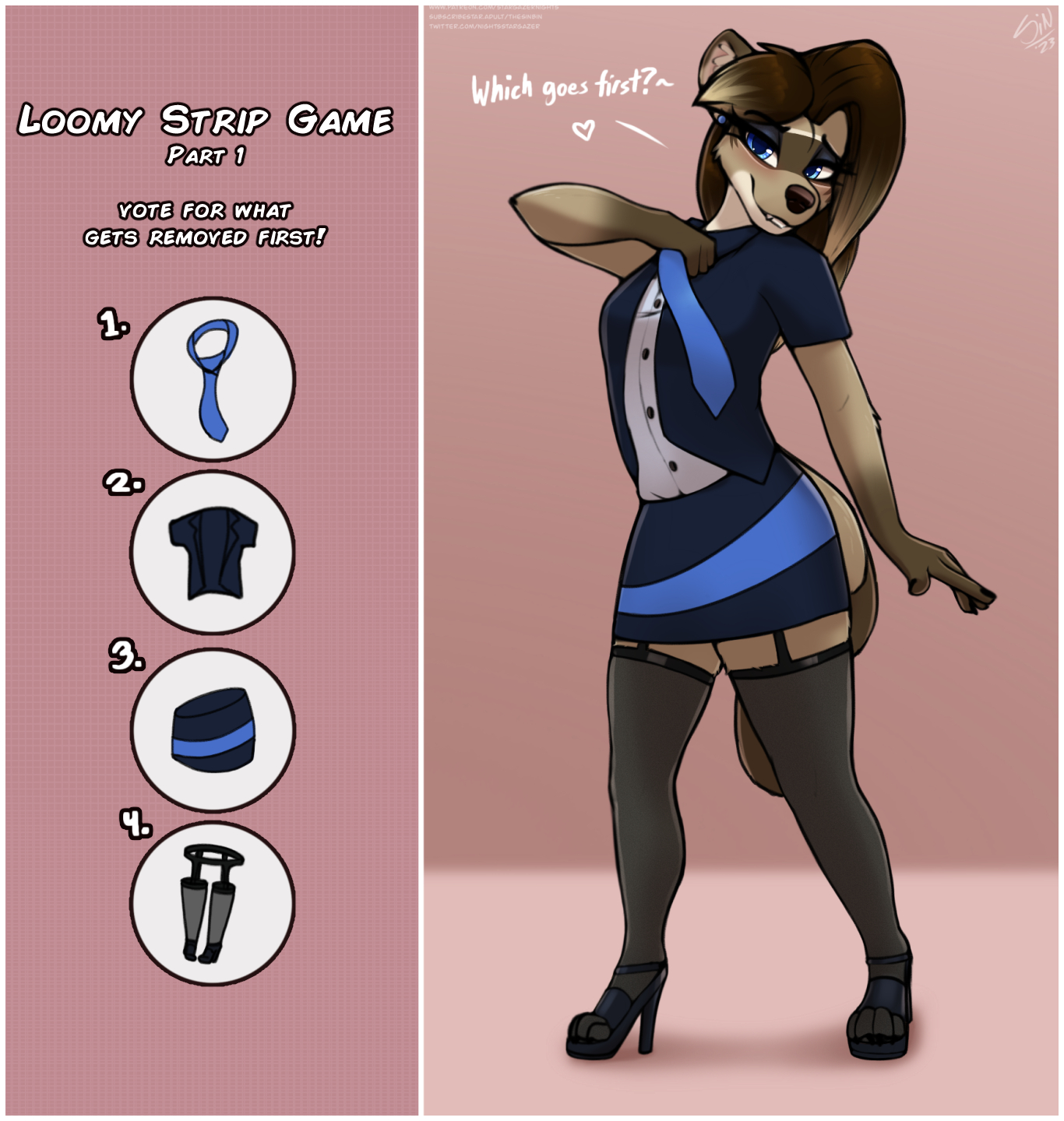 (rokah) Loomy Strip Game {6}